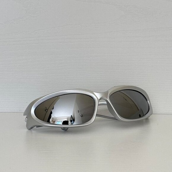 Men's Grey and Silver Sunglasses - Picture 2 of 2